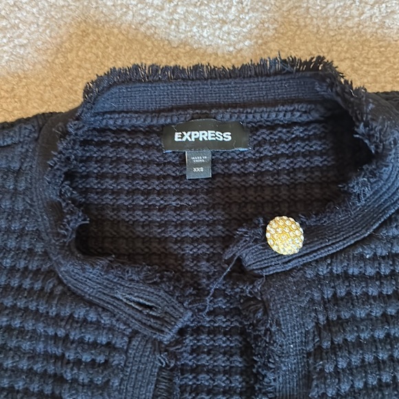 Express Sweater Cardigan with Embellished Buttons - Picture 2 of 6